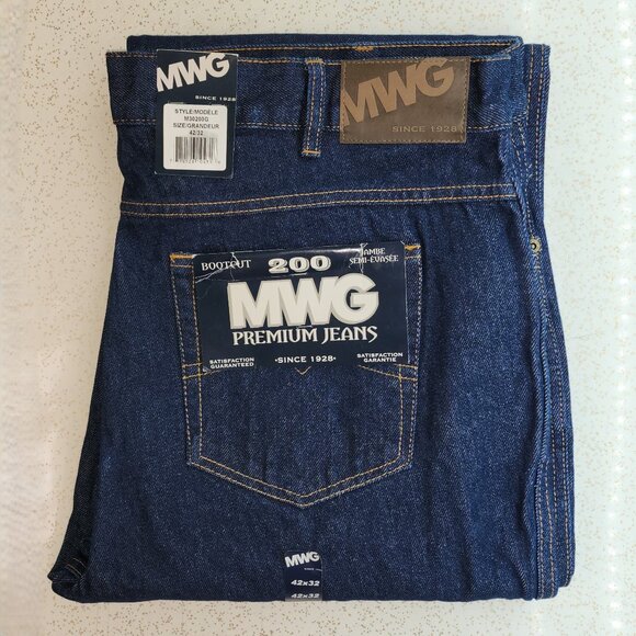 Dark Indigo Blue Jeans For Men - Picture 2 of 7